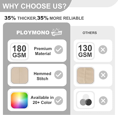 Miniatura 53 de PLOYMONO Paquete de 4 manteles ajustables color negro, fundas de mesa hasta el suelo para mesas rectangulares de 6 pies (72 x 30 pulgadas), mantel