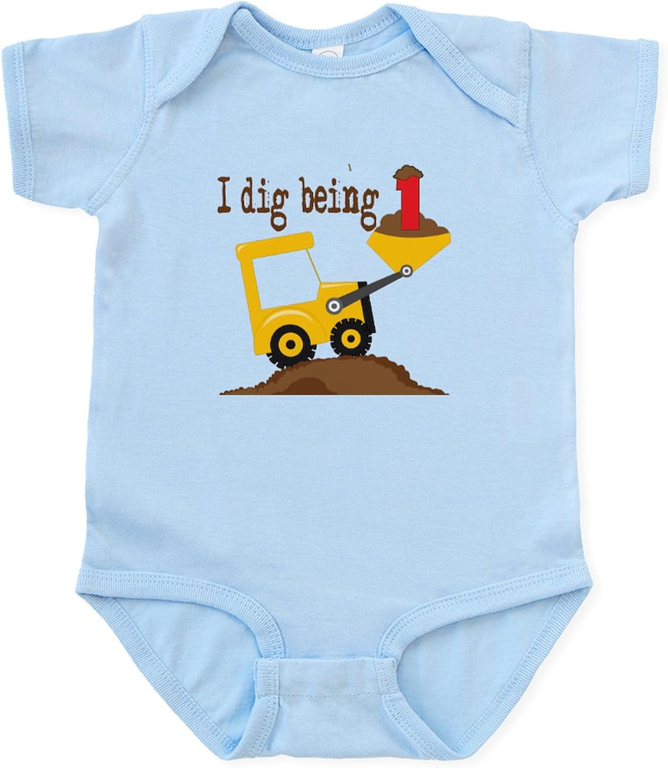 CafePress I Dig Being 1 Body Suit Cute Infant Bodysuit Baby Romper