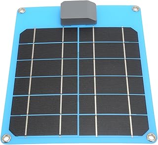 Rankomu Solar Cell - Mini panel solar USB 6W 5V, IP67 impermeable monocristalino módulo solar para mochileros y senderismo, diseño compacto, color azul
