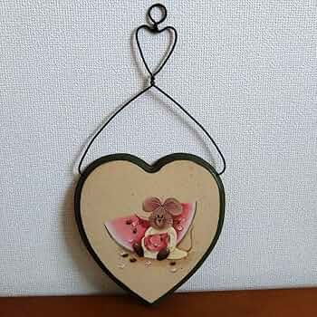 Amazon | 【おまとめセール品】 壁掛けハート型プレート