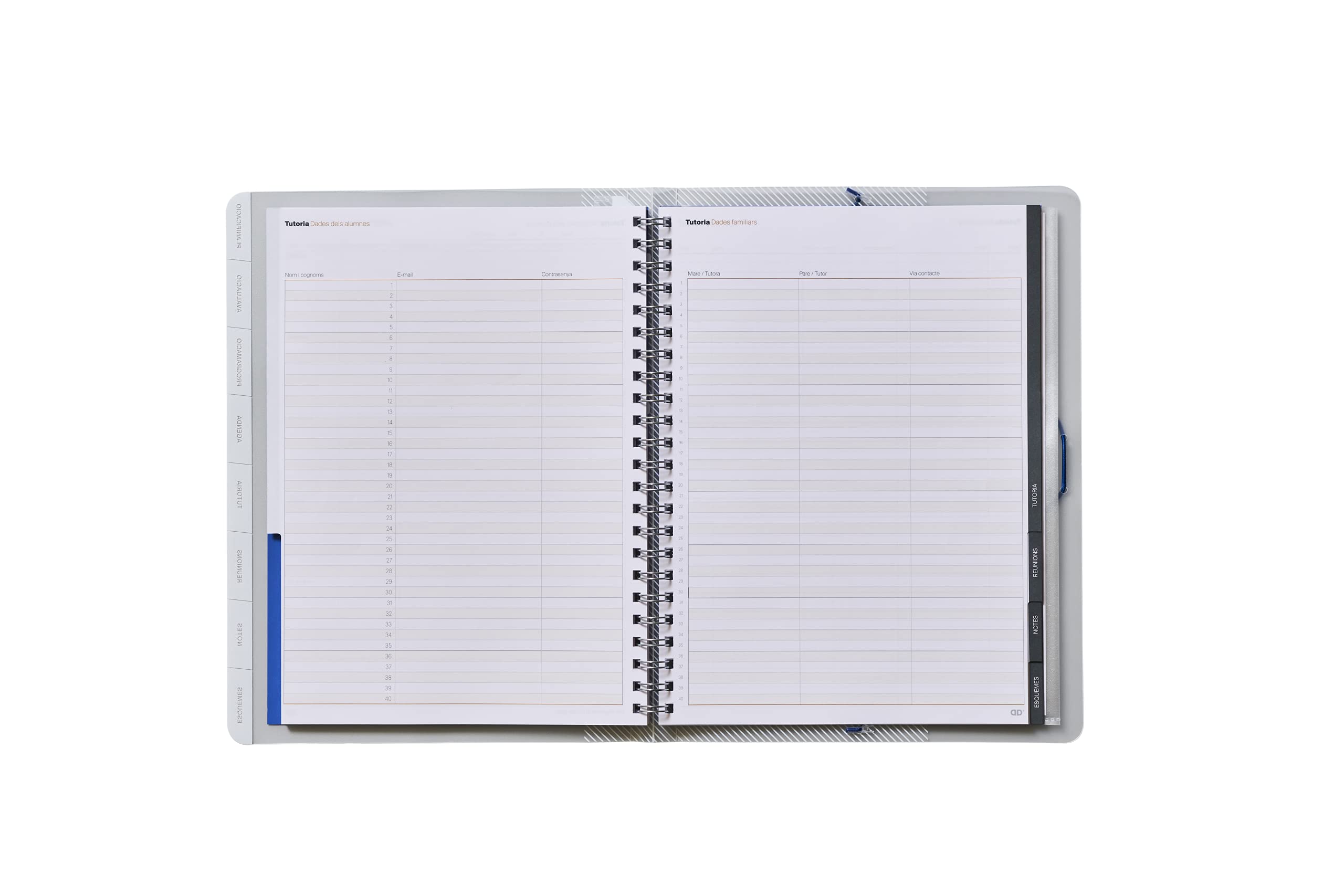 ADDITIO - Carpeta Global para el profesorado | Evaluación | Agenda | Tutoría | Reuniones | Tamaño 24 x 32 cm. | Catalán | Lila