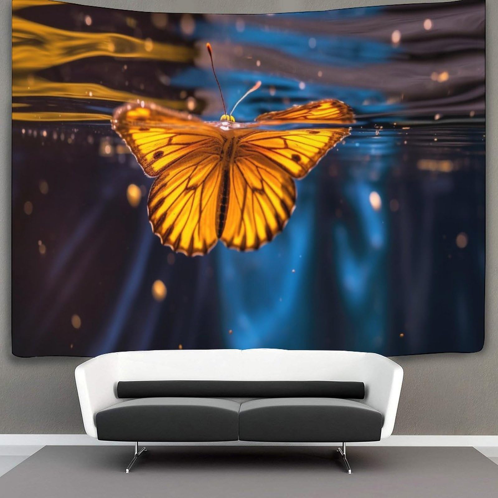 kaiyun Butterfly Tapestry, Wall Hanging,Wall Art for Bedroom Aesthetic Home Decoration for Living Roombedroom 130cmx150cm