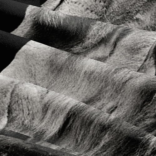 Miniatura 3 de Elnonthy Juego de ropa de cama tamaño King con estampado de animales en 3D, juego de funda de edredón de león y leones para parejas