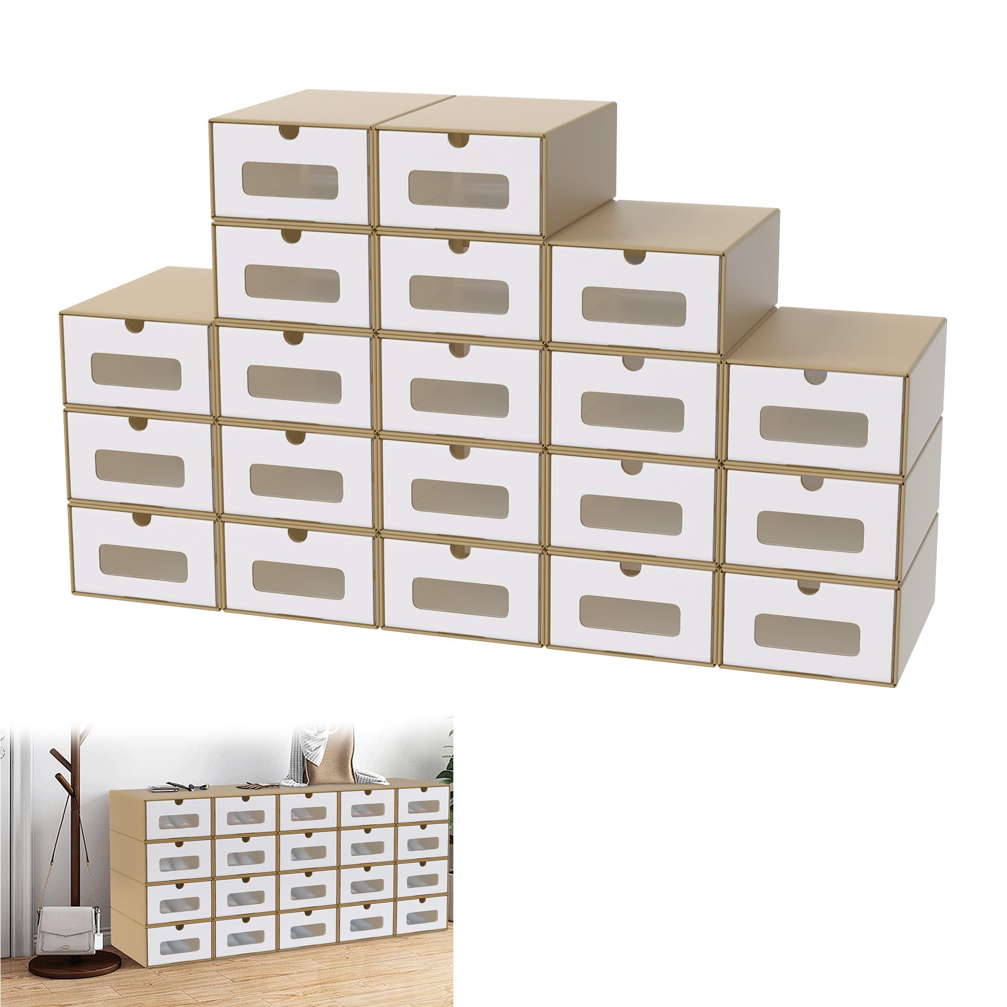Stapelbare ladebox, stapelbare organizer voor make-up laden met grote