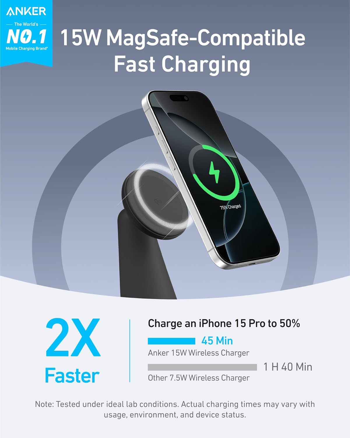 Anker MagGo Power Bank with 2 in 1 Charger Stand