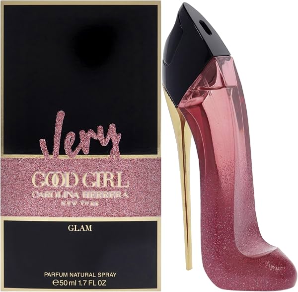 Very Good Girl Glam de Carolina Herrera para Mujer - 1.7 oz EDP Spray Floral 1.7 Fl Oz (Paquete de 1)