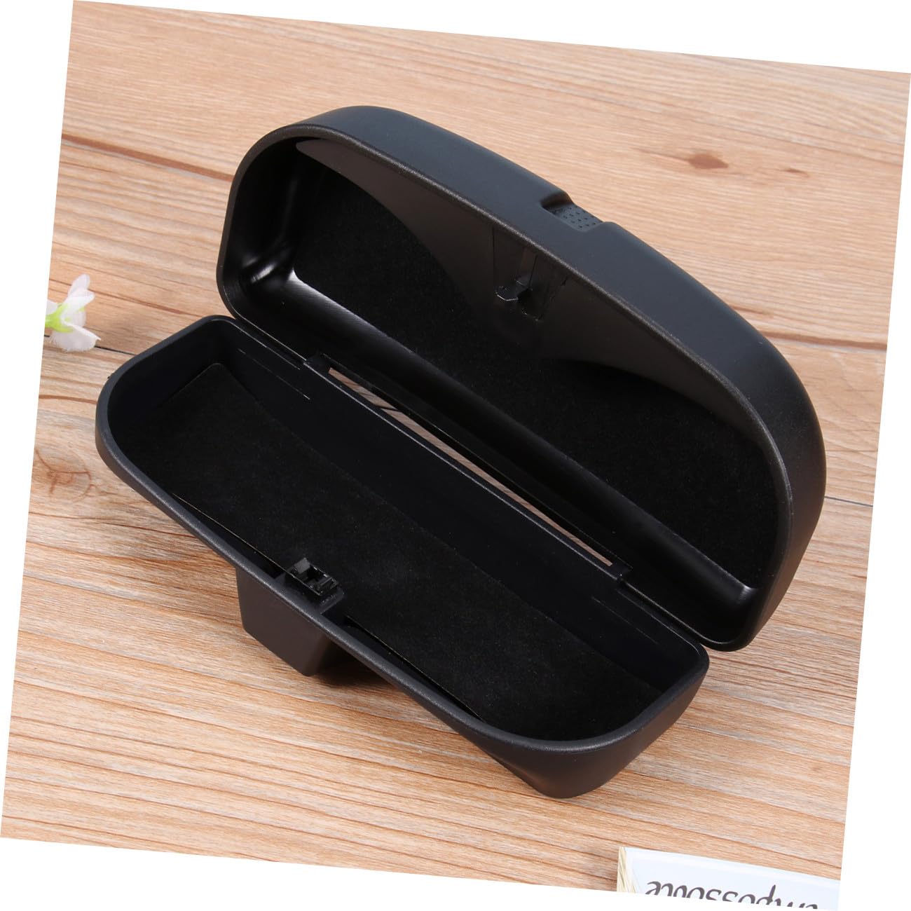 SHERCHPRY 2piezas Organizador De Gafas De Sol para Automóvil Soporte De Visera Clip Estuche Seguro De Fácil Instalación y Acceso Una Mano Color Negro