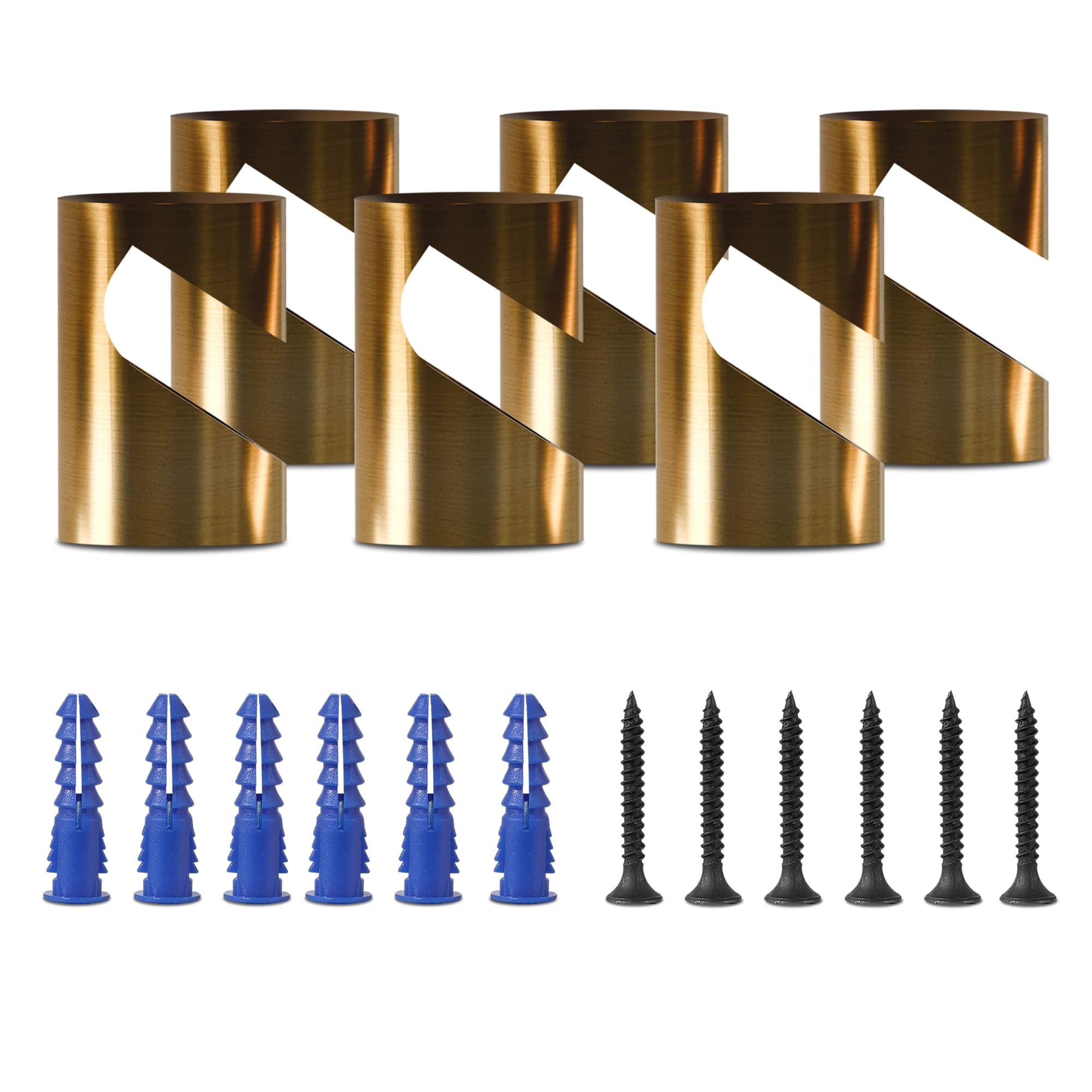 LEDSone 6 Pcs Decentralizer Pendant Light Cable Hooks Ceiling or Wall-Mounted Metal V Hooks for Fabric Electrical Cables, Hanging Pendant Lights, Cable Clips & Lighting Fixture Organizer.