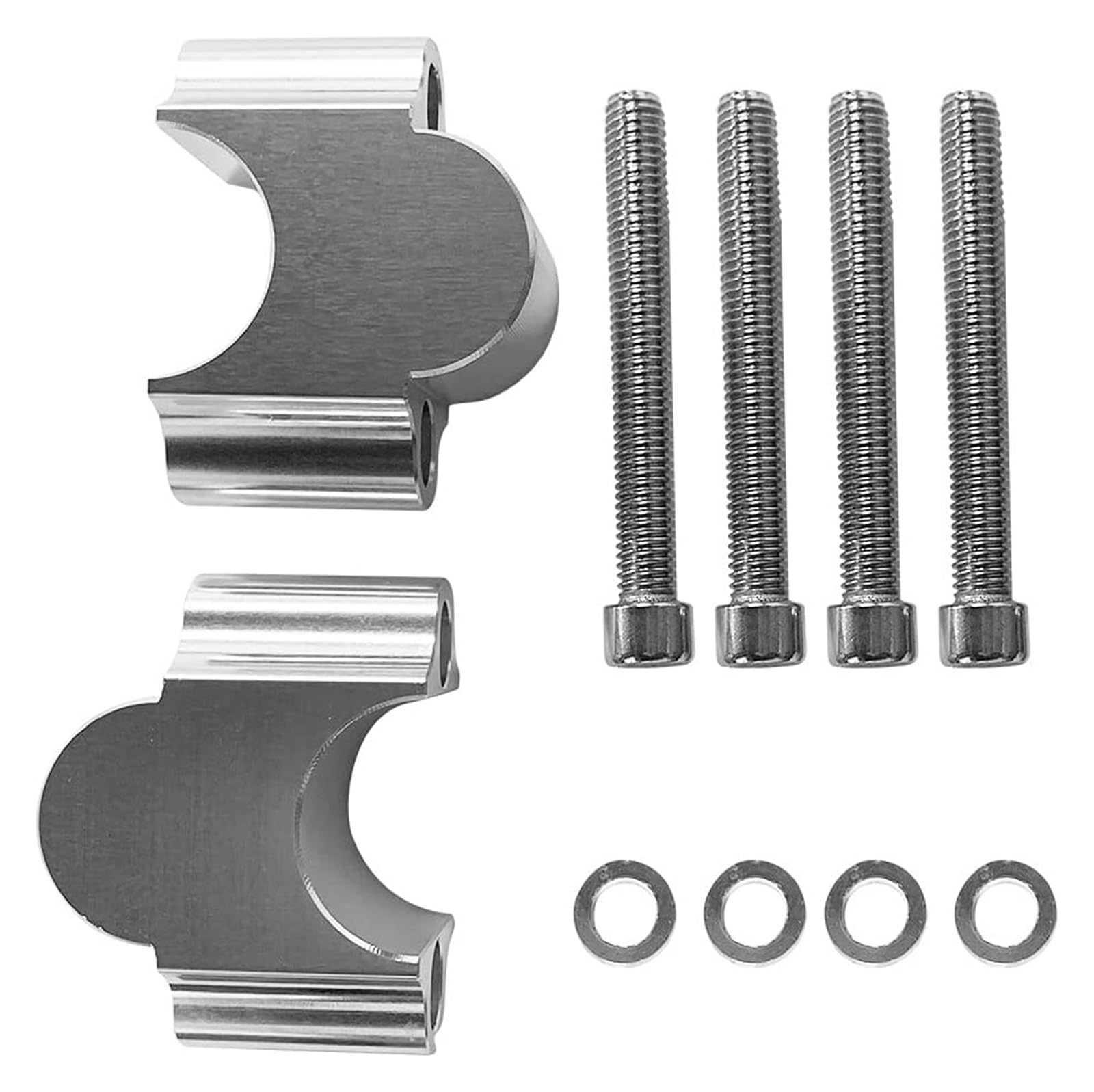 para 7/8 1-1/8 Pulgadas Manillares De Motocicleta 22/28 Mm 1 Par Abrazaderas para Manillar Elevadores De Manillar Elevadores Aluminio CNC Universal Alzas Manillar Motocicleta(22mm)