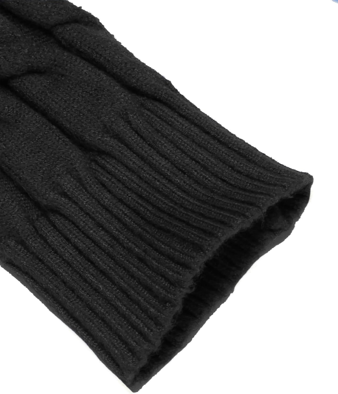 COOFANDY Men's Slim Fit Turtleneck Sweater Casual Twisted Knitted Pullover Sweaters - Image 6