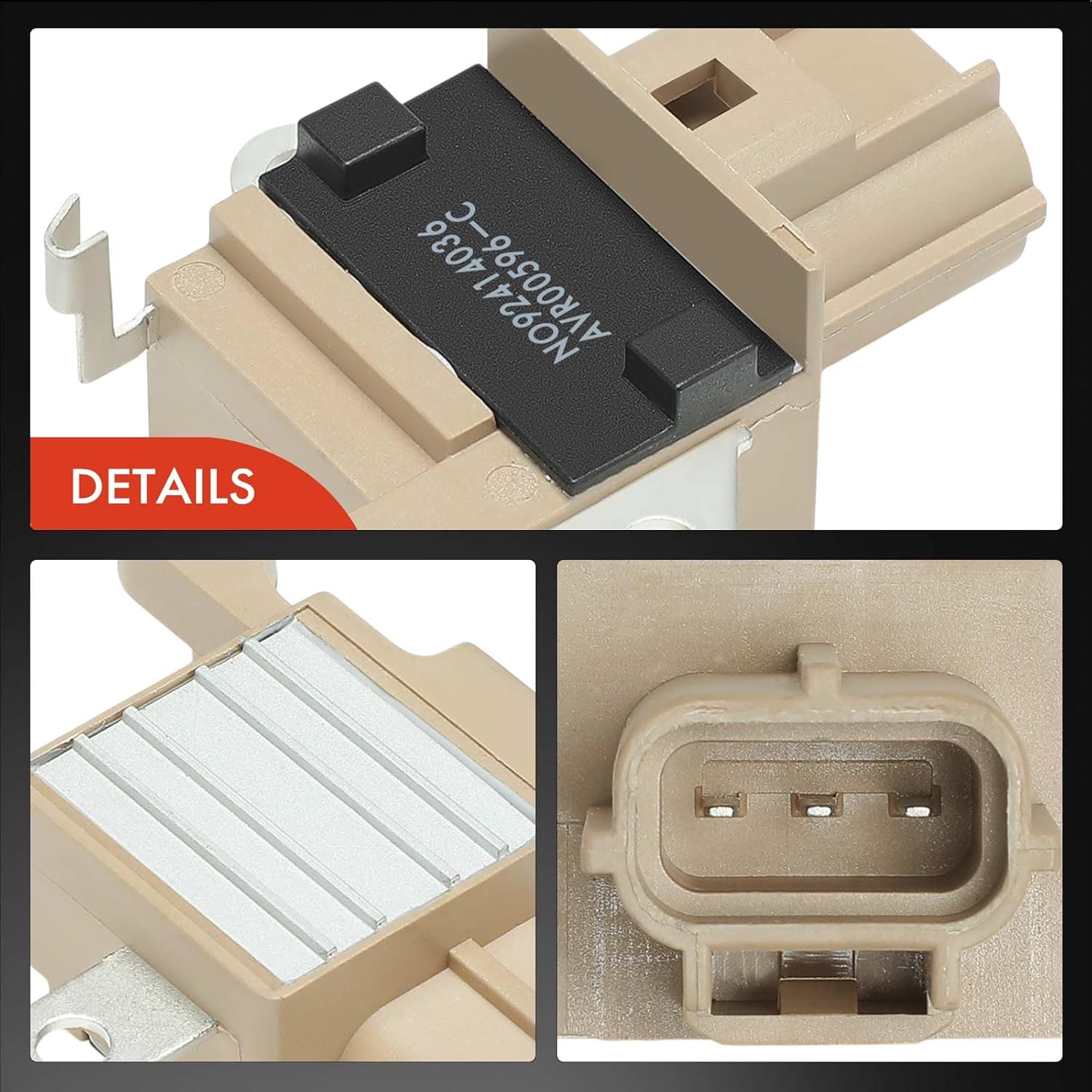 A-Premium Alternator Voltage Regulator Compatible with Ford F-150, E-150, E-250, F-250 F-350 F-450 F-550 E-350 E-450 Super Duty, Expedition, Mustang, Crown Victoria & Lincoln Navigator & Mercury