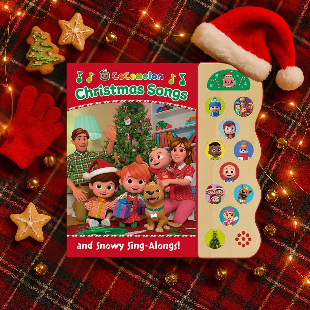 CoComelon Christmas and Snowy Sing-Along Songs, Children's Song and Sound Board Book (Early Bird Song Books)      Board book – Touch & Feel, August 29, 2023