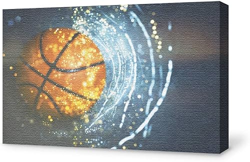 wall26 Lienzo decorativo para pared, cuadros deportivos, decoración de pared para dormitorio, sala de estar, pinturas en lienzo enmarcadas, 12 x 18