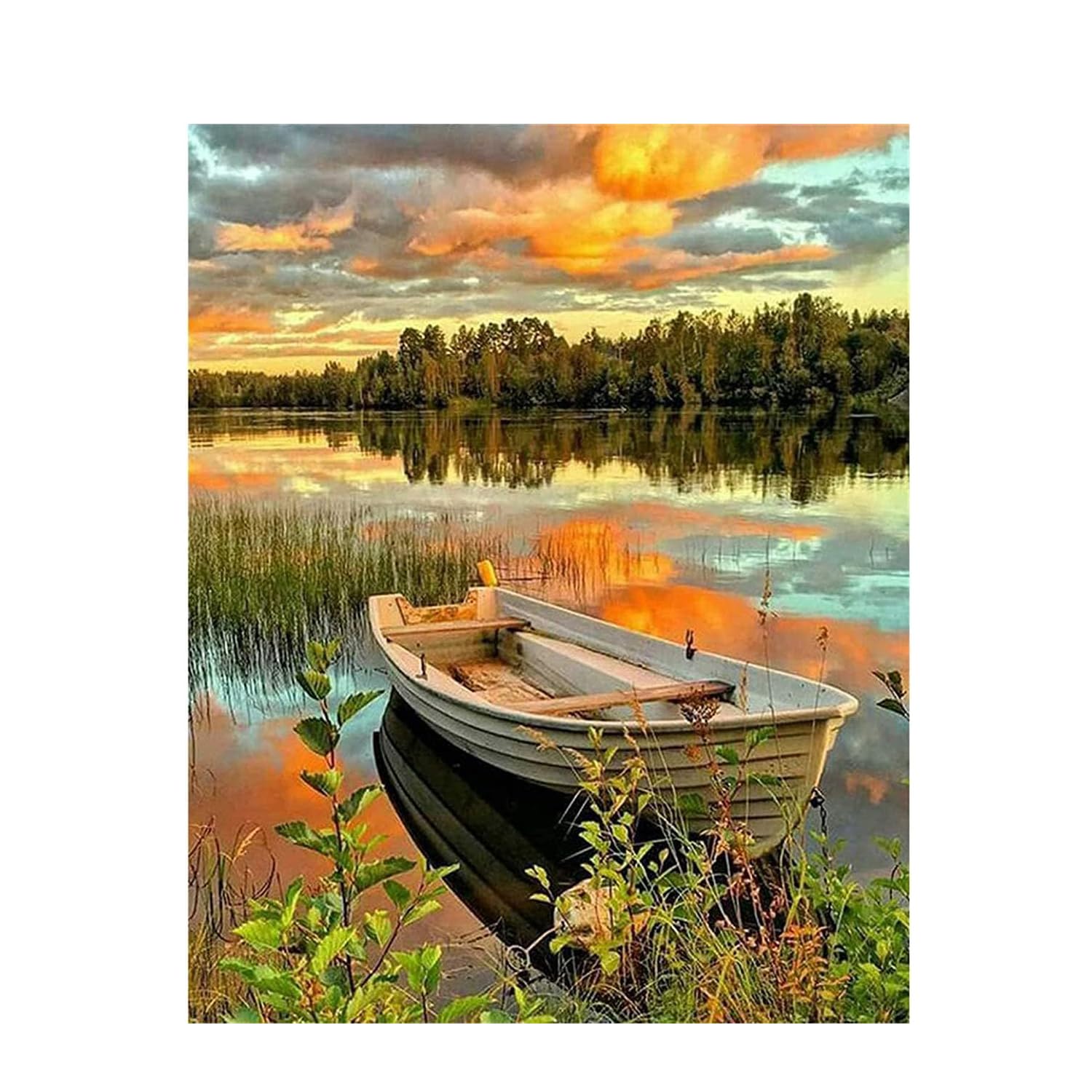 Joyzzz Diamond Painting, 30x40cm DIY 5D Diamond Painting by Number Kit for Adults, Full Round Drill Crystal Rhinestone Embroidery Pictures, Cross Stitch Arts Paint Craft for Home Wall Decor