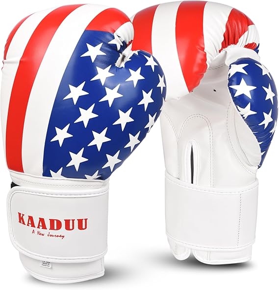USA Flag Boxing Gloves for Men & Women, Boxing Training Gloves