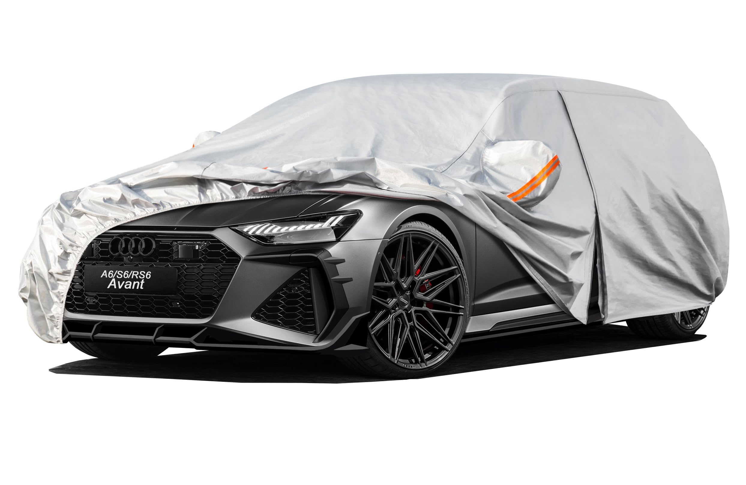 Kayme Estate Car Cover for Audi A6 Allroad (2004-2025), 6-Way Waterproof Anti UV Anti Wind Dustproof Cover with Zip