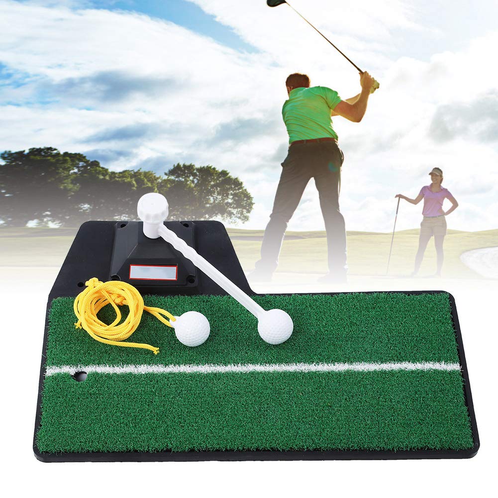 Práctica de Entrenamiento de Swing de Golf Estera Verde Entrenador Estera de césped PP Suave y Duradera Uso en Interiores y Exteriores en el Patio Trasero