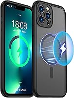 Vista 99 de ImpactStrong Magnetic Guard Designed for iPhone 14 Pro Max Case [Camera Protection] [Military Grade Drop Tested] [Compatible with MagSafe] Slim Black