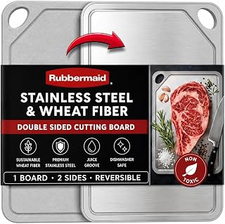 Rubbermaid Double-Sided Stainless Steel Cutting Board