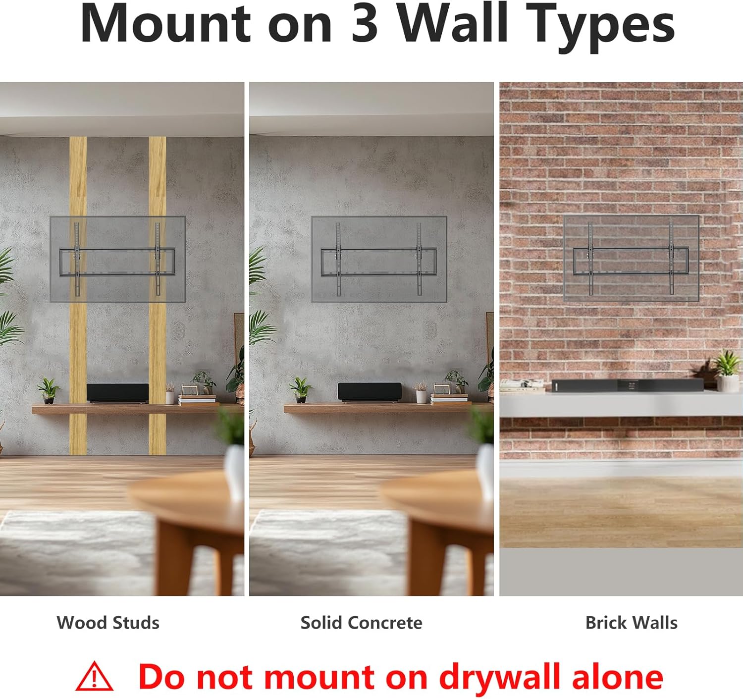 TV Wall Mount Compatible with 40 42 43 50 55 58 60 65 70 inch (37-70 in), Full Motion Articulating Swivel Bracket, Corner, Universal Fit for Hisense Samsung TCL Roku VIZIO Insignia Toshiba LG Sony