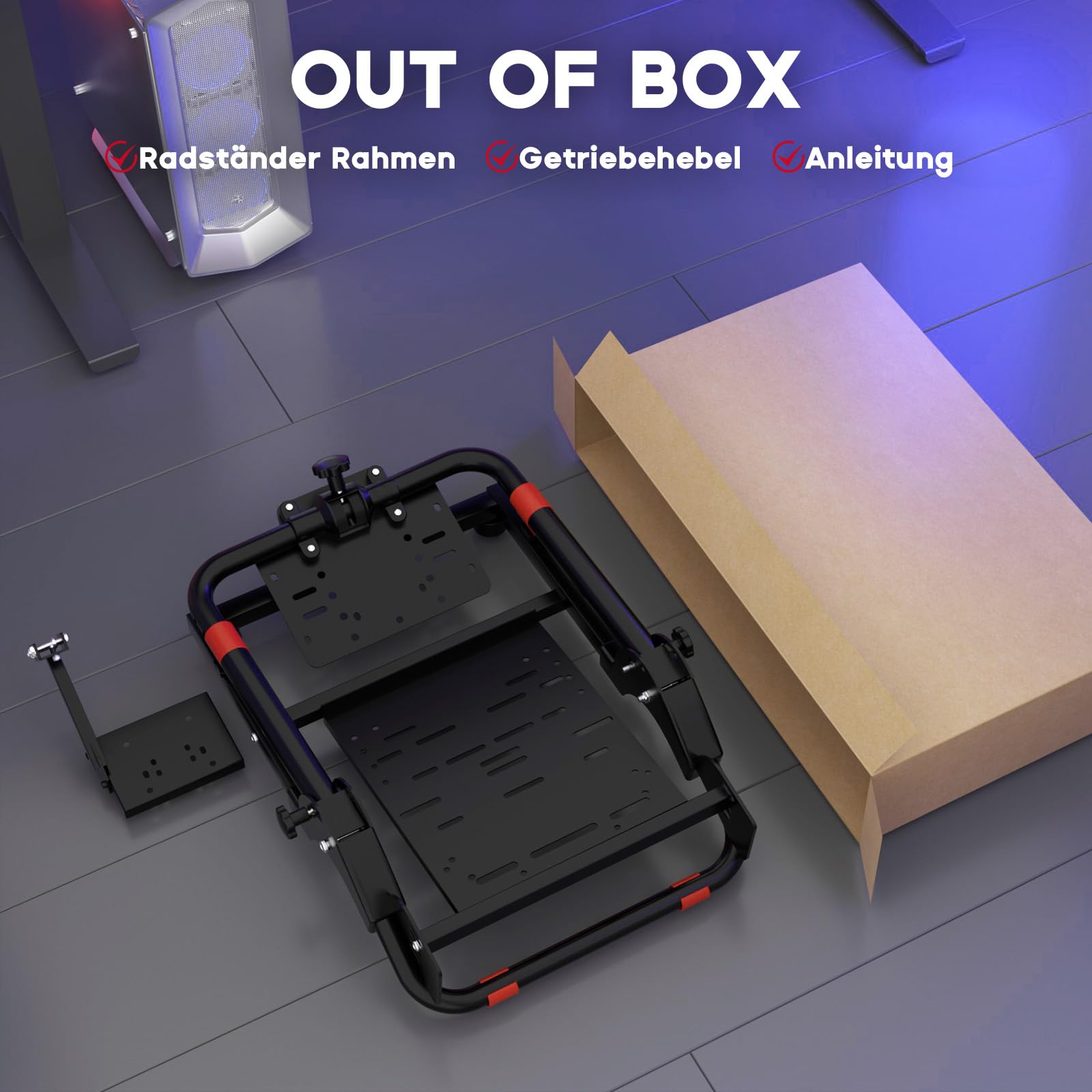 DIWANGUS Lenkradständer Keine Installation Racing Lenkrad Halterung für Logitech G923 G920 G29 G27 G25 Thrustmaster T248X T248 T300Rs TX T150 PS4 PS5 Xbox 360 Xbox One PC