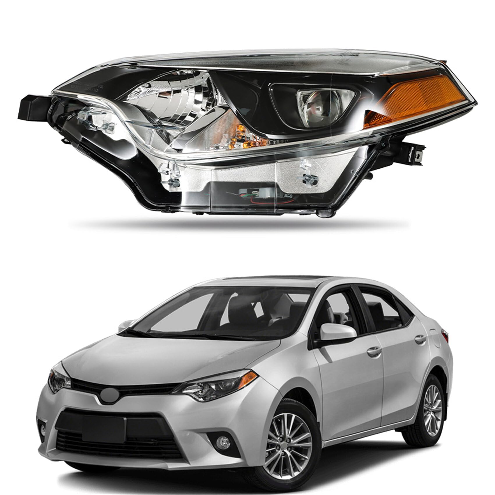 labwork Headlight Driver Side Replacement for Corolla 2014-2016