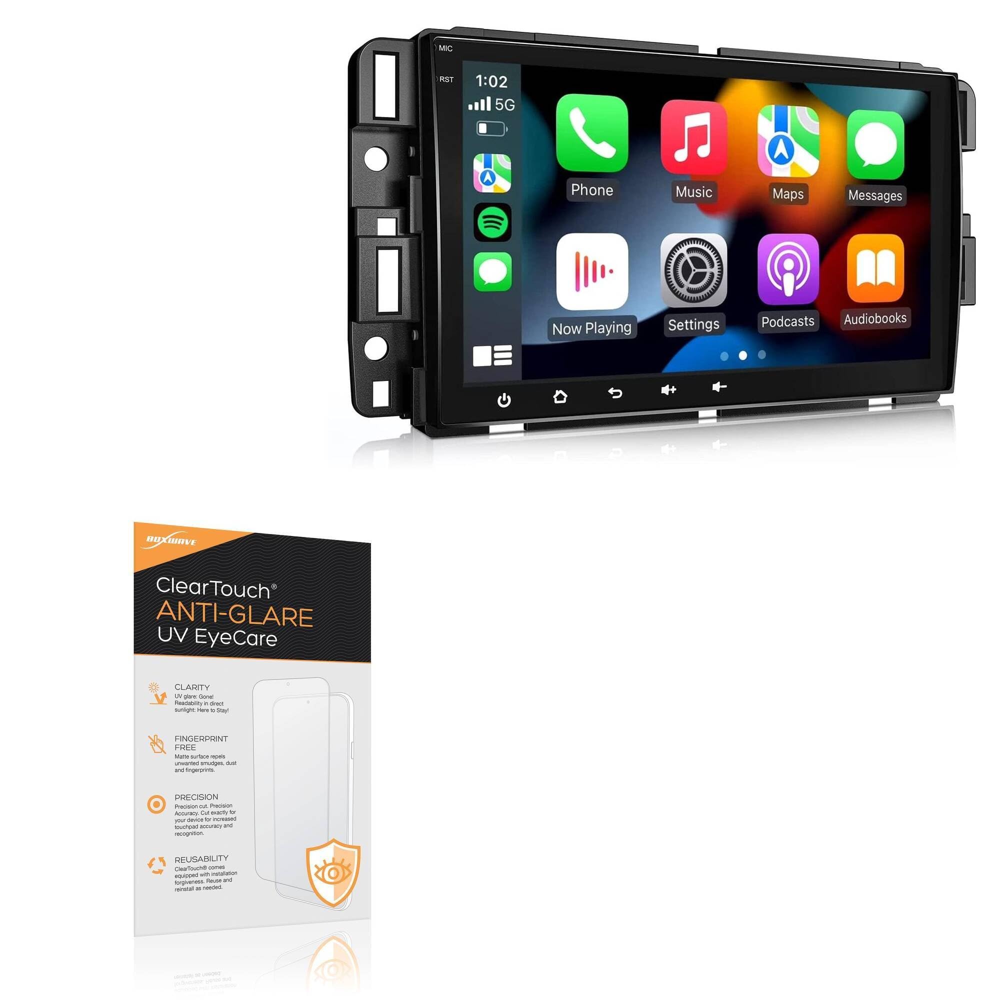 BoxWave Screen Protector Compatible With Eonon Q80PRO - ClearTouch Anti-Glare Anti-UV EyeCare (2-Pack), Filters out Harmful Blue Light Reduce Fatigue