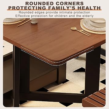 Folding Dining Butterfly Table,Wood Versatile Collapsible Extension Table,with Wheels,for Kitchen Dining Living Room.(47.24x31.5x29.13in)