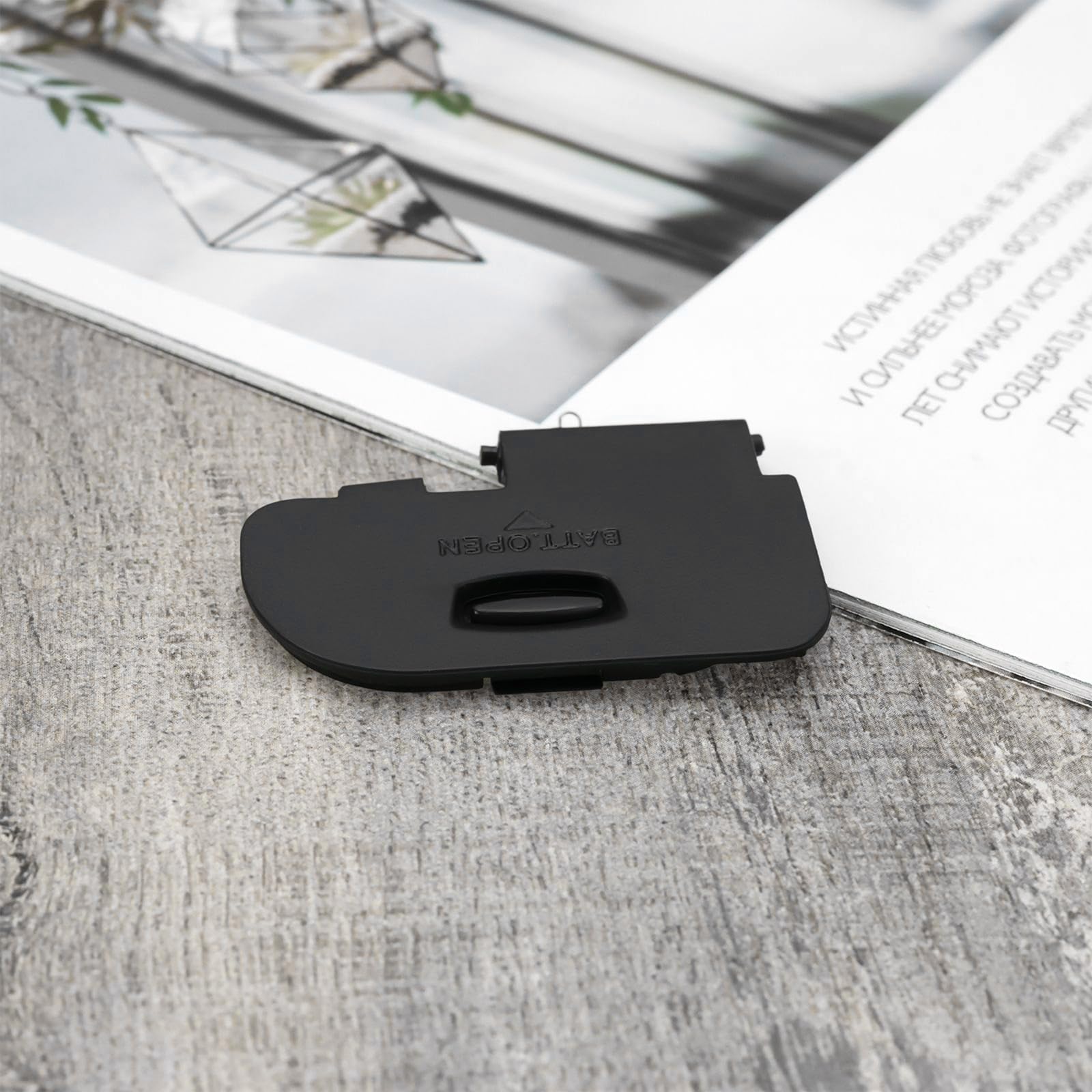 Lot de 2 Couvercles de Porte de Batterie pour Appareil Photo Pièce de Réparation Compatible avec Canon 5D MK III Mark III 3 Couvercle de Compartiment de Batterie Noir