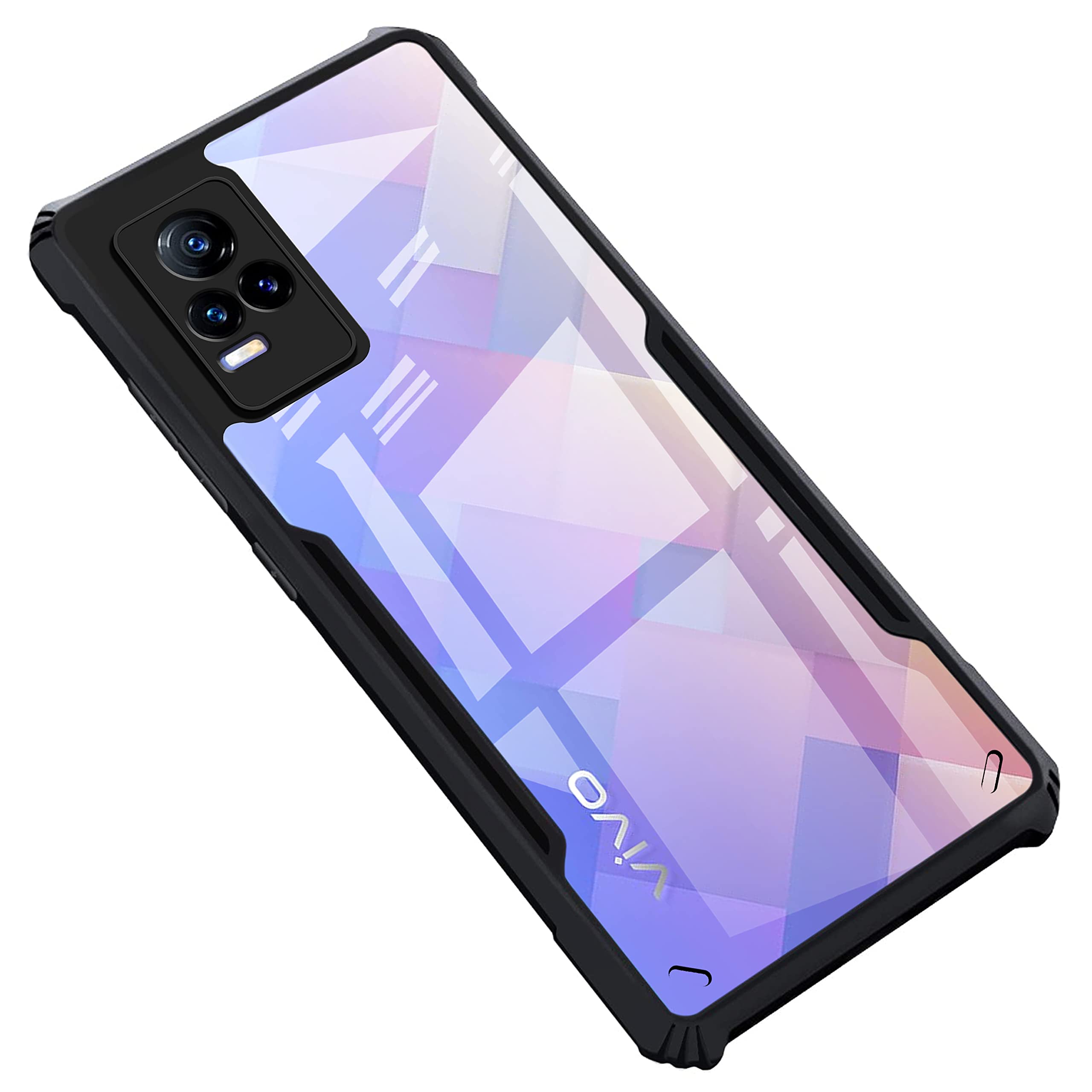 Amazon Brand - Solimo Mobile Cover for Vivo Y73 2021 (Polycarbonate_Black)