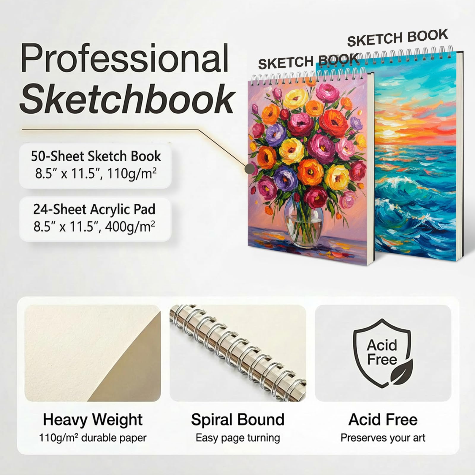 157 Piece Professional Acrylic Paint Kit