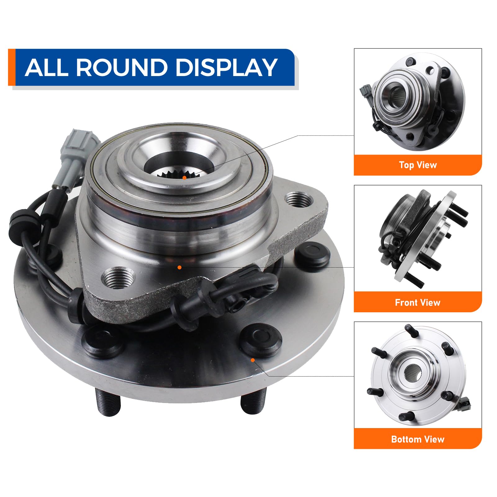 Amazon.com: MACEL 515125 Front Wheel Bearing Hub Assembly