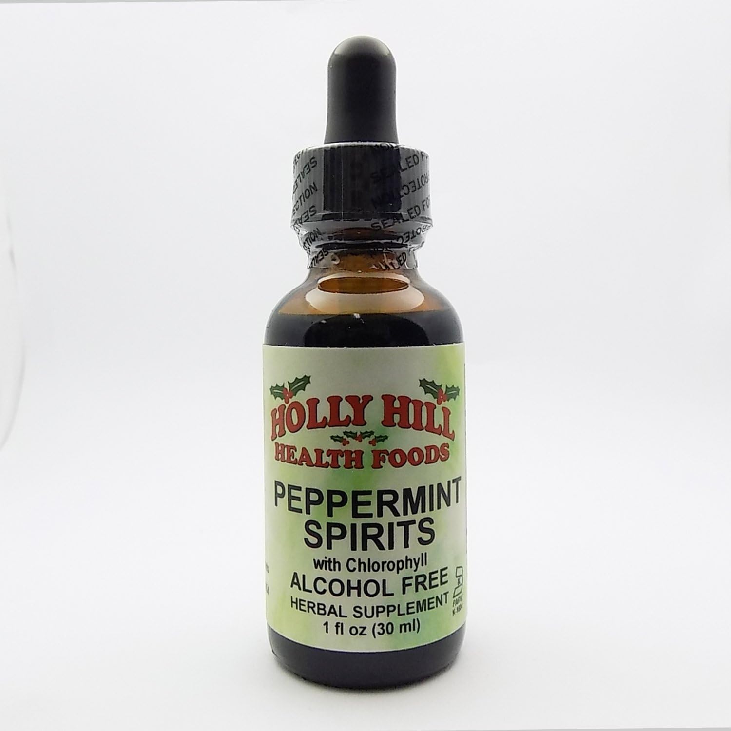 Peppermint Spirits (with Chlorophyll), Alcohol Free, 1 Ounce
