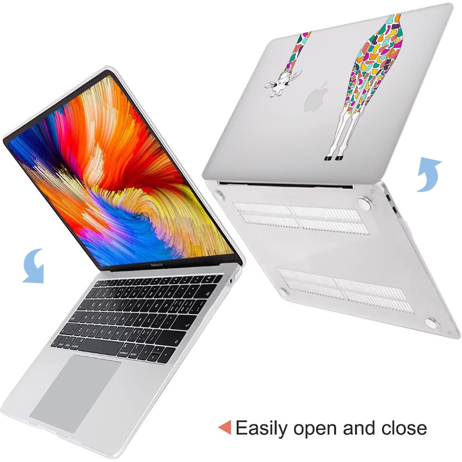MOKASE Coque pour MacBook Pro 14 pour 2024-2021 M4 A3112 A3401 A3185 M3 A2918 A2992 M2 A2779 M1 A2442 Pro/Max & Touch ID, Étui Protecteur en Plastique Rigide & Couvercle de Clavier