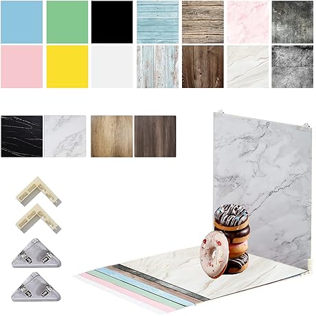 9PCS 18 Patterns 24 Inch x 24 Inch Double Sided 3D Replica...