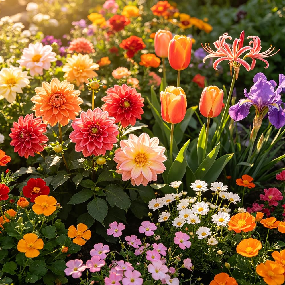 FioriRizoma multicolore - balcone primavera giardino ufficio copertura terreno 18Bulbi