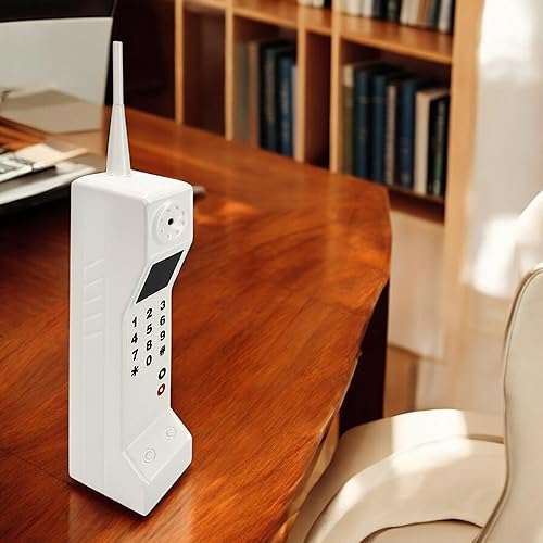 Miniatura 9 de Adorno retro de los años 80 y 90 para teléfono celular, modelo de teléfono celular falso, accesorio fotográfico de simulación móvil inalámbrico