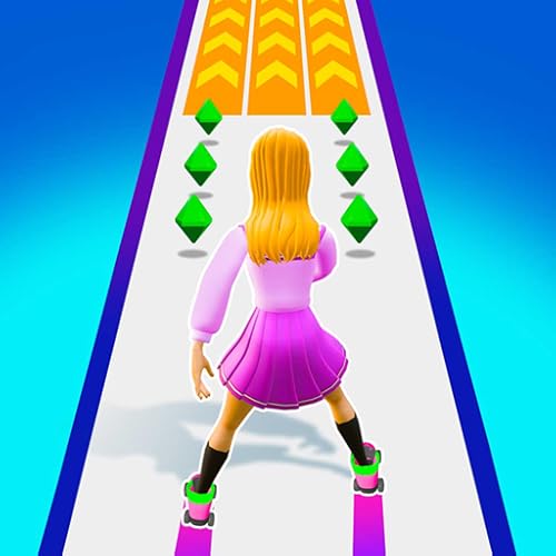 Ice Skater Slide: Skate, jump & dodge obstacles in a sky-high ice skating adventure for kids