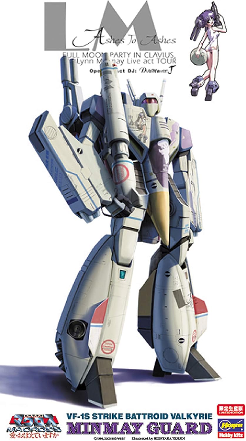 1/72 Scale Macross VF-1S Strike Battroid Valkyrie Minmay Guard Robot Model Kit