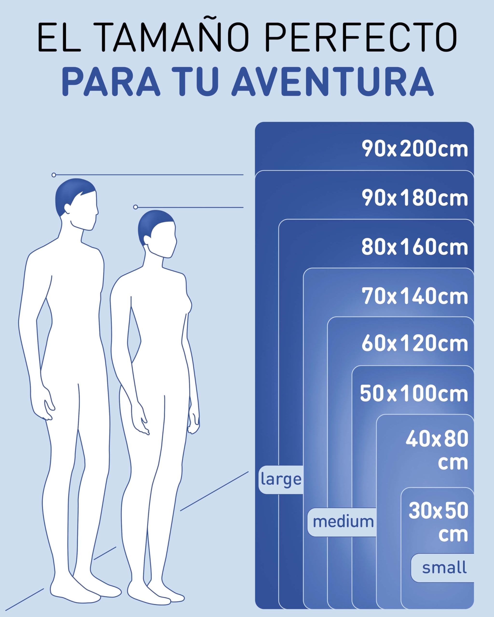 Fit-Flip Toalla Microfibra Gimnasio - compacta, Ultraligera y de Secado rápido – Toallas para Gym, Piscina, Viaje, Natacion y Playa Grande