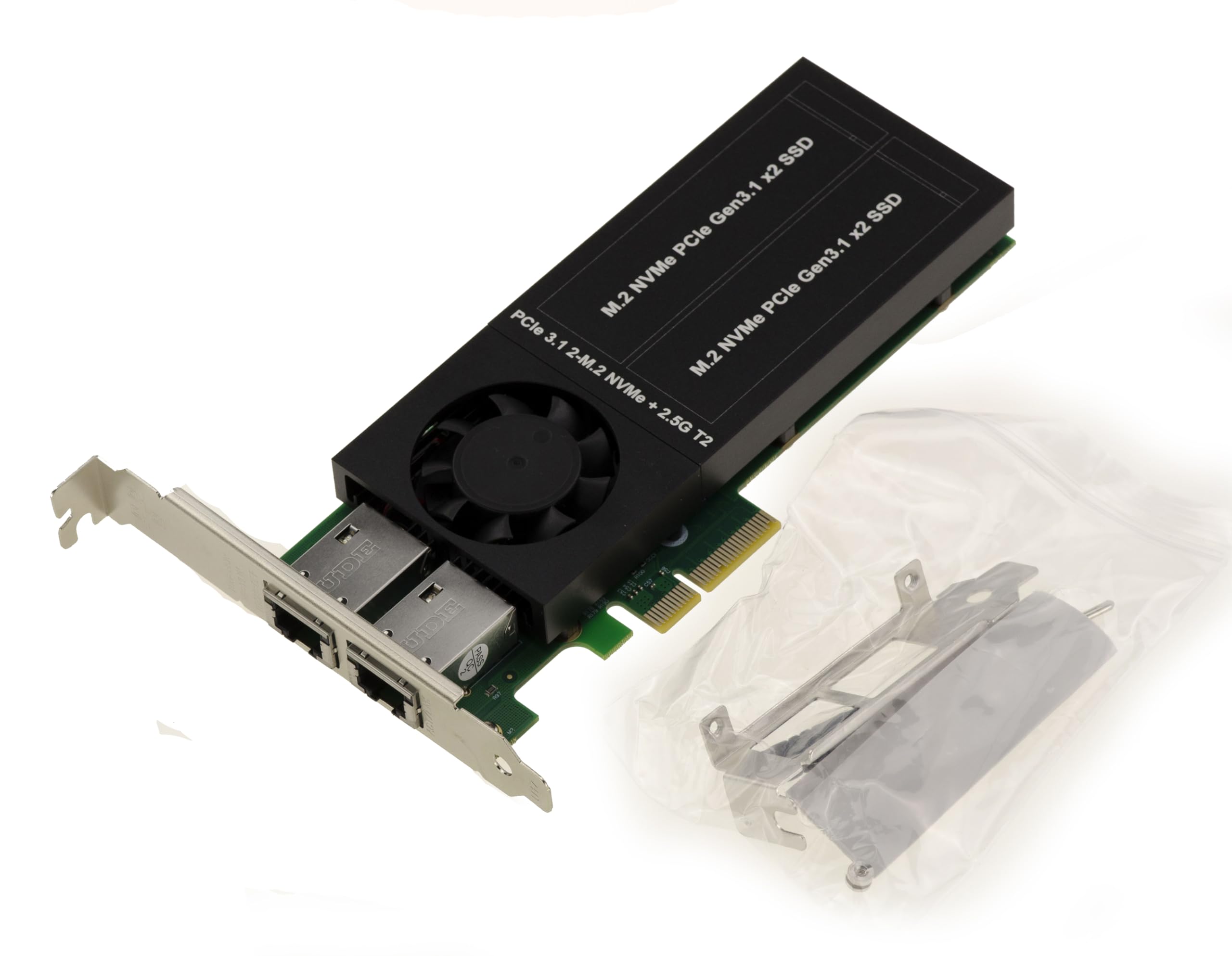 KALEA-INFORMATIQUE Carte PCIe 2 Ports RJ45 2.5G + 2 Ports NVMe Intel I226
