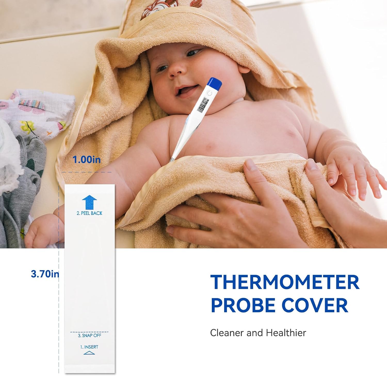 Berr Disposable Digital Thermometers Probe Covers Oral Rectal
