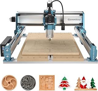 Genmitsu CNC Router Machine 4040-PRO MAX with 710W Trimmer CNC Router & Linear Rail Driven, 3 Axis Engraving Machine for Wood Metal Acrylic Cutting Milling, GRBL Control, Work Area 410 x 405 x 77mm