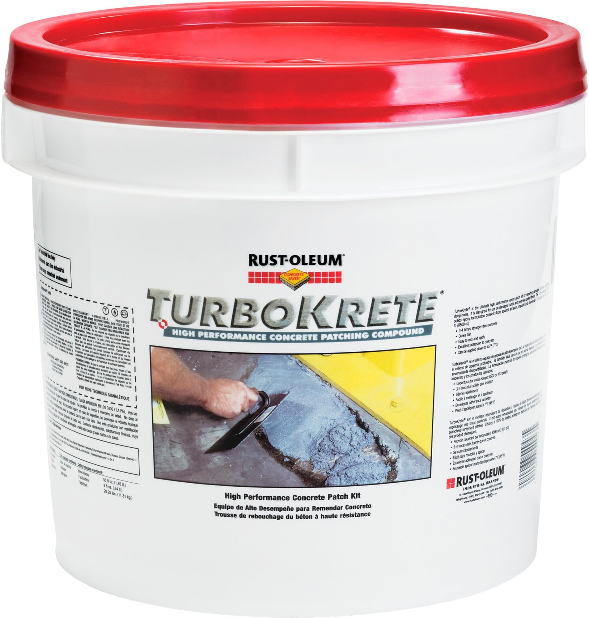 Concrete Patching Compound Kit, Lt Gray
