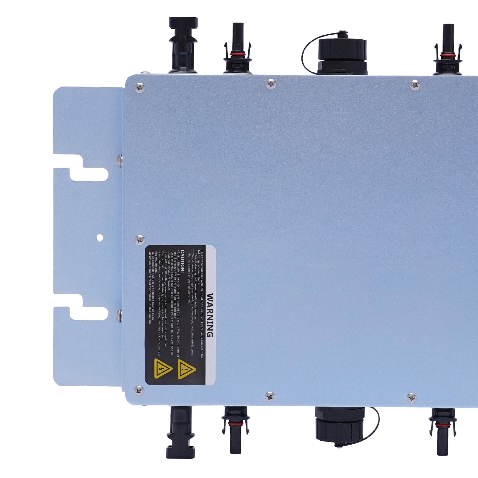 Microinversor de 1200 W para balcones, inversor de módulo con 6 funciones de protección y pantalla LCD, microinversor para paneles solares de 30 V o 36 V