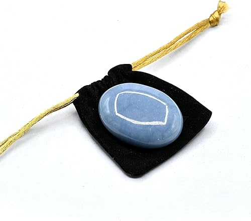 Miniatura 6 de Piedra de palma angelita, piedra de preocupación de masaje caliente para equilibrio natural de chakras corporales, curación de reiki y rejilla de