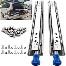 Heavy Duty Locking Drawer Slides 26 Inch, Full Extension Drawer Slides with Lock, 250 lb Load Capacity,Side Mount Ball Bearing Industrial Locking Rail 26" Silver