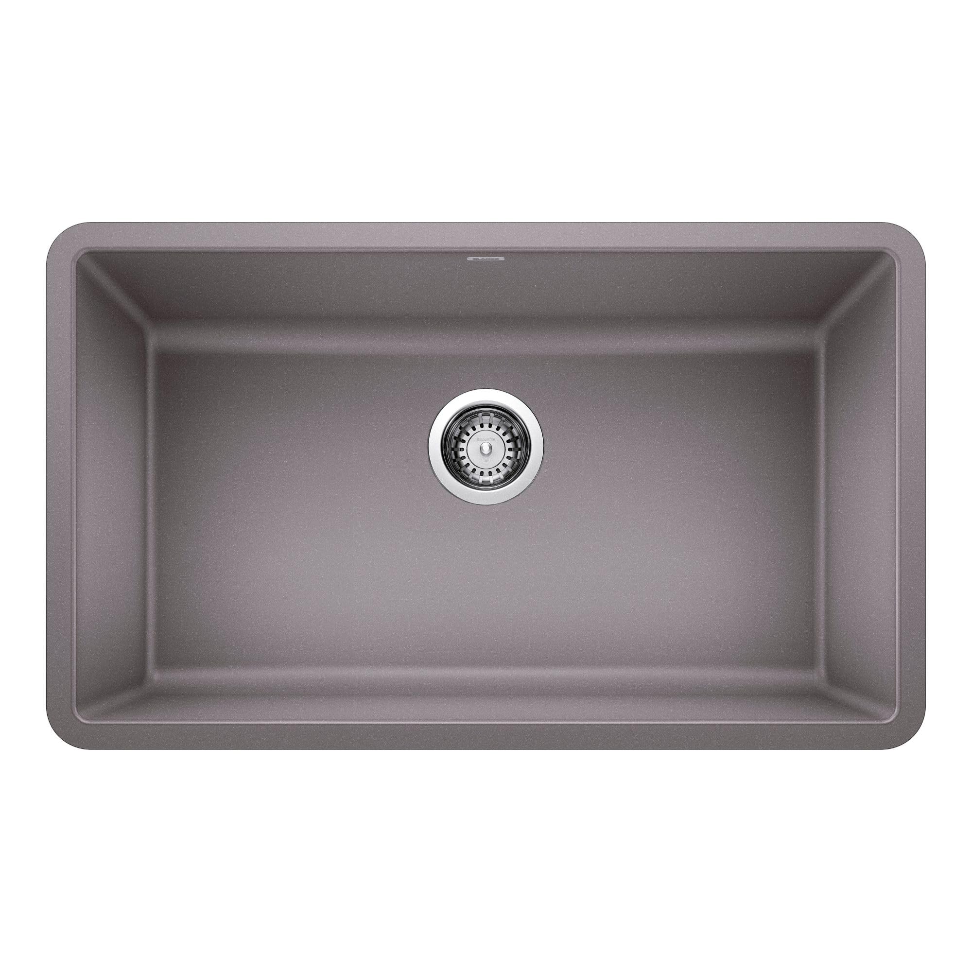 Blanco 442536 PRECIS SILGRANIT Undermount Kitchen Sink (Metallic Gray)