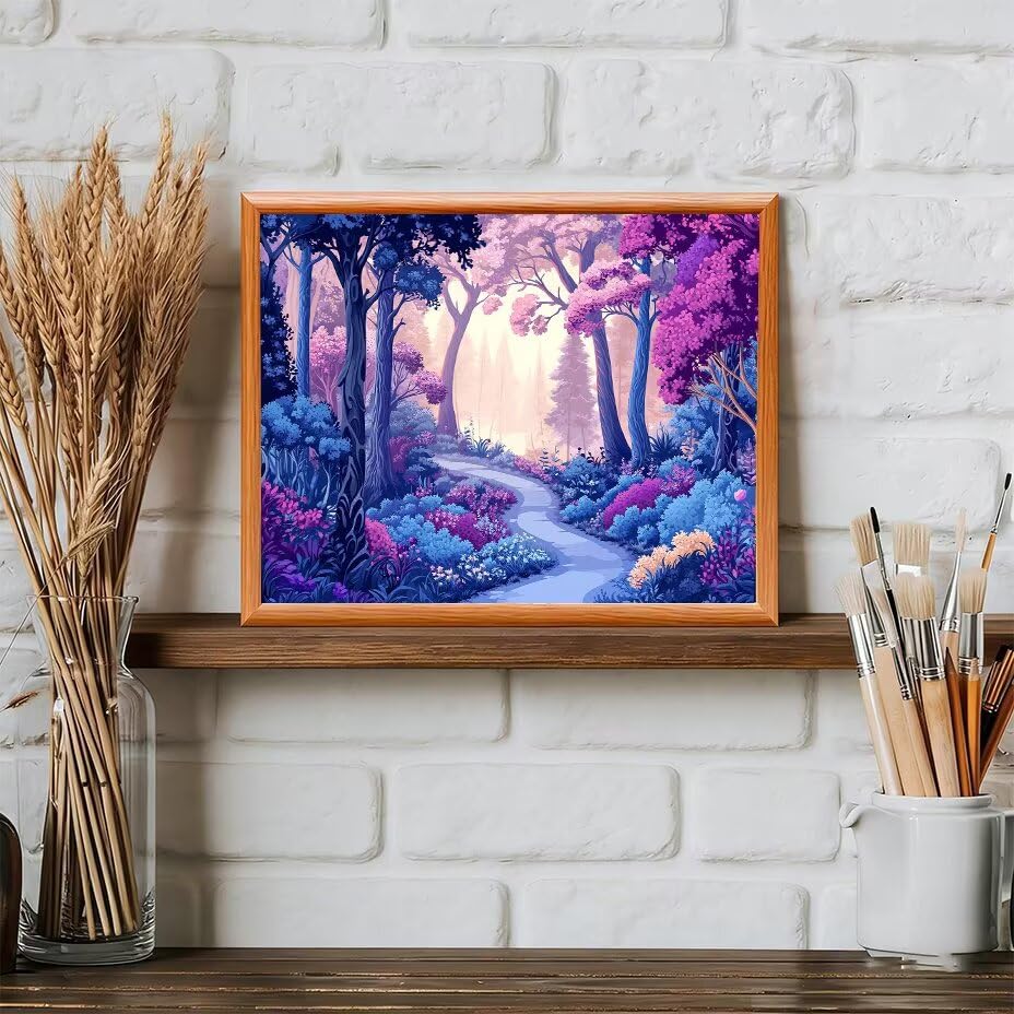 DIY painting by numbers kits sin experiencia bosque animado 3