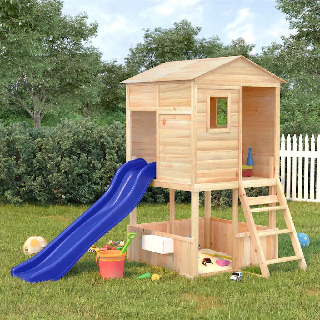 Genérico Parque Infantil de Exterior Madera Maciza de Abeto,Juegos y Juguetes,Estructuras para Juegos al Aire Libre,Columpios y estructuras de Juegos,3145011